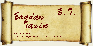 Bogdan Tašin vizit kartica